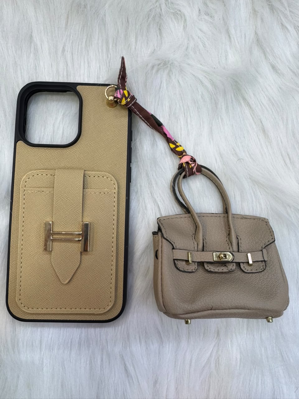 Pochette iPhone Style Hermès + Mini Sac