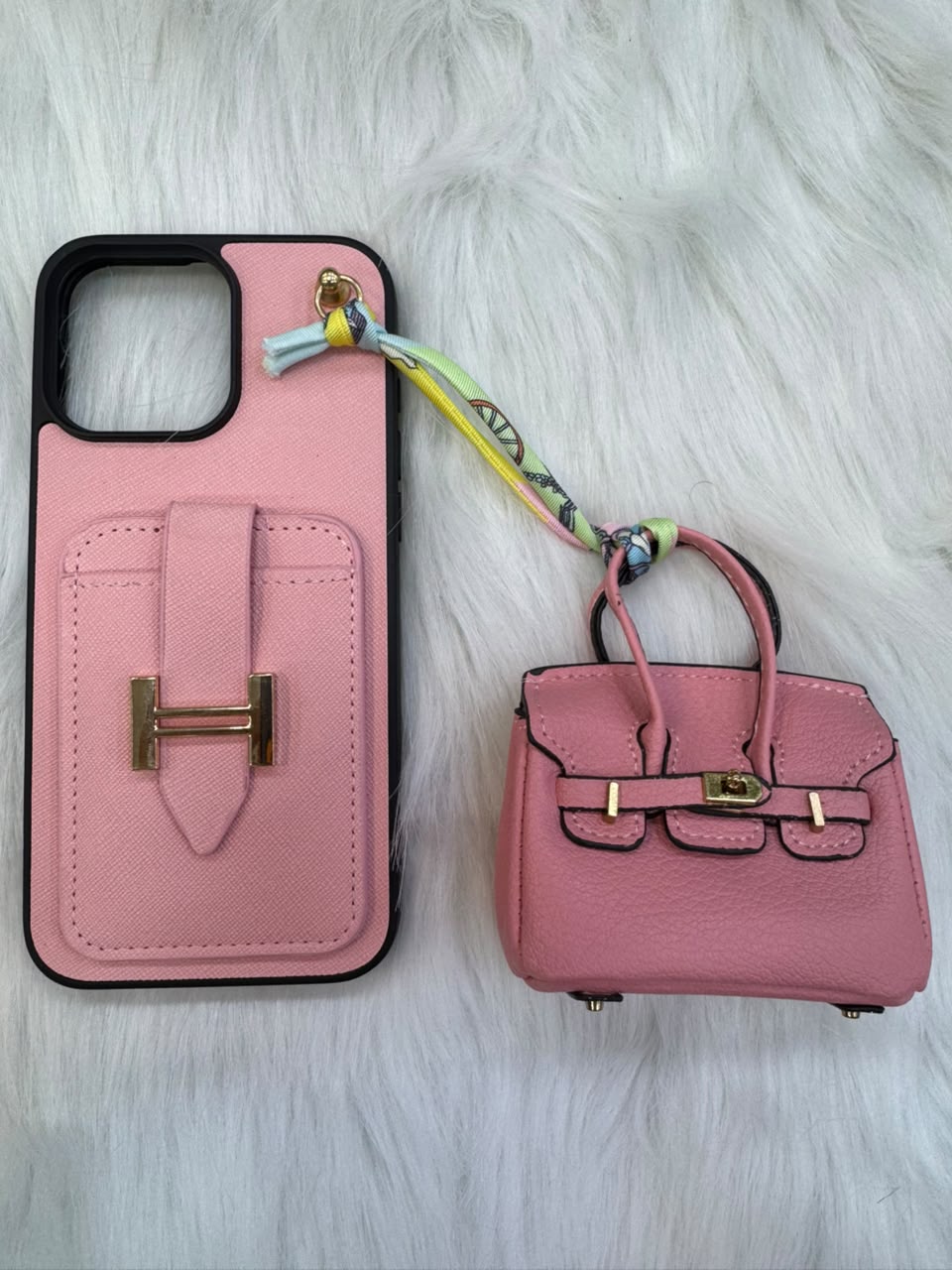 Pochette iPhone Style Hermès + Mini Sac