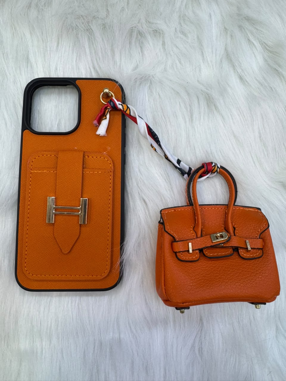 Pochette iPhone Style Hermès + Mini Sac
